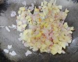 A picture of step 2 of Onion and potato Maggi.