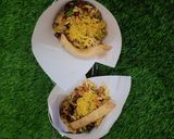 A picture of step 3 of Rang Birangi bhel.