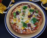 A picture of step 6 of Mexican pizza or Pizzadilla (Taco Bell special).