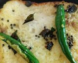 A picture of step 6 of Bread dhokla.