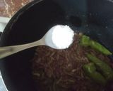 A picture of step 3 of Seekh kabab Biryani.