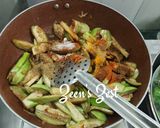 A picture of step 1 of Kasuri Methi Baingan Masala.
