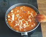 Foto del paso 4 de la receta: Tallarines🍝 con calamar "chipirón"🦑