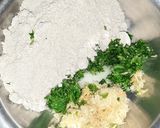 A picture of step 1 of Bajri,Methi Lahsuni Rotla.