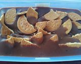 Foto langkah ke 5 dari resep Puding Roti Coklat.