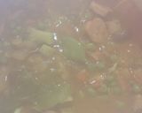 A picture of step 4 of Hey, Pesto! Sausage and Vegetable Stew with a twist!.