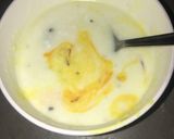 A picture of step 5 of Saffron lassi.