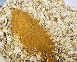 A picture of step 1 of Oats and mango smoothie.