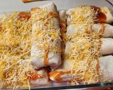 A picture of step 4 of Beef and Bean Burrito.