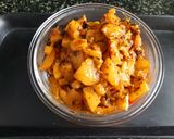 A picture of step 6 of Lauki Masala.