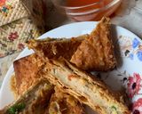 Foto langkah ke 7 dari resep Roti Gabin Isi Bakso Ayam Renyah.