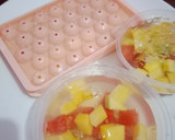 Foto langkah ke 3 dari resep Fruit jellyball🍡🍉 🥭 creamy milk🫗.