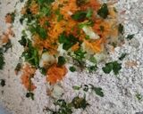 A picture of step 2 of Jowar-Bajri Thalipeeth.
