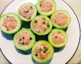 Hình bước làm 2 của món Bí xanh độn thịt