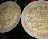 Foto del paso 5 de la receta: Fideos con crema de champiñones.