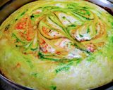 A picture of step 6 of Eggless colourful cake.