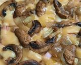 Foto del paso 5 de la receta: Tarta de champiñones con queso y otra con jamón