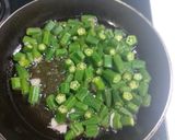 A picture of step 3 of Achary masala ladyfingers potato.