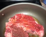 A picture of step 2 of Steak lo mein.