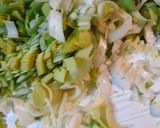 A picture of step 1 of Cheddar Onion and Leek Soup.