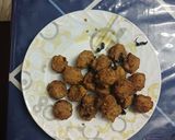 A picture of step 2 of Soya Manchurian.