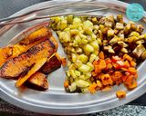 Foto del paso 1 de la receta: Arroz con verduras asadas y curry