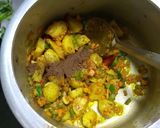 A picture of step 3 of Masala Bhaji Pulao.