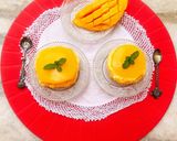 A picture of step 4 of Mango Cheesecake.