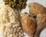 A picture of step 5 of Roasted British Chicken with Rice.