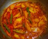 A picture of step 6 of Simple aloo tahiri.