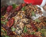 A picture of step 4 of Idli Dosa Kara Podi with Chana Daal.
