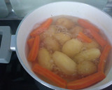 Foto del paso 5 de la receta: Pollo empanado con verduras