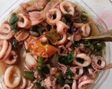 Foto langkah ke 5 dari resep Tumis Cumi cabe hijau bumbu saus Tiram.