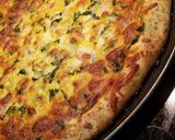 A picture of step 9 of Homemade Stuffed Crust Pizza.