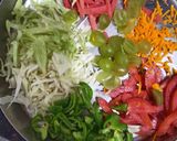 A picture of step 2 of Paneer tikka salad.