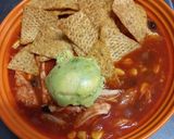A picture of step 5 of Chicken and Tortilla Soup.