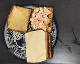 Une image de l'étape 3 de Croque monsieur courgette chèvre saumon.