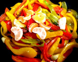 Foto del paso 2 de la receta: Pimientos tricolor con Mandarina para guarnición