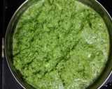 A picture of step 2 of Green undhiyu.