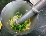 A picture of step 3 of Methi Ringan nu Shaak Bajra no rotlo.