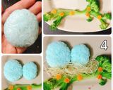 Hình bước làm 1 của món Trang trí cơm tối cho con
