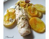 Foto del paso 8 de la receta: Lubina al horno con patatas