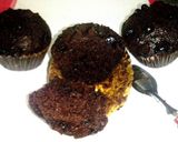 Foto langkah ke 13 dari resep Muffin Cokelat Chocochip Kukus.
