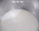 Hình bước làm 4 của món Chè chuối,bột báng màu hoa đậu biếc,bột khoai