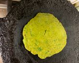 A picture of step 8 of Oats Palak Cheela.
