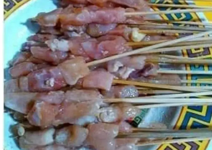 Langkah-langkah untuk membuat Cara bikin Sate Taican ala rumahan