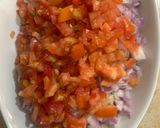 A picture of step 2 of Mix plate with channa (chickpea)and maash daal barey).