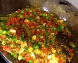 वेजिटेबल फ्राइड राइस (Vegetable fried rice recipe in Hindi) रेसिपी चरण 2 फोटो