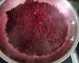 A picture of step 2 of Beetroot pachadi.