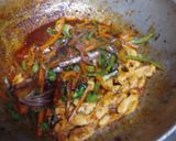 A picture of step 4 of Schezwan Chowmein.